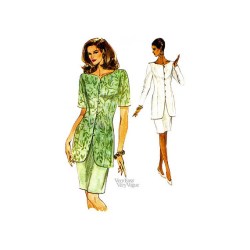 8251 EZ VOG SS-LS LONG BUTTON TOP, SHORTER SKIRT PATTERN 12-16